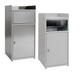 Stainless steel waste bin for empy tray Gastronorm