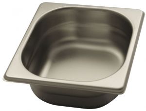 GN12A 6 x Stainless Steel Gastronorm Container Pans 1/2 65mm deep 4 litre 