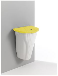 00005846WG WALL-UP 50 L - WHITE, WITH YELLOW LID