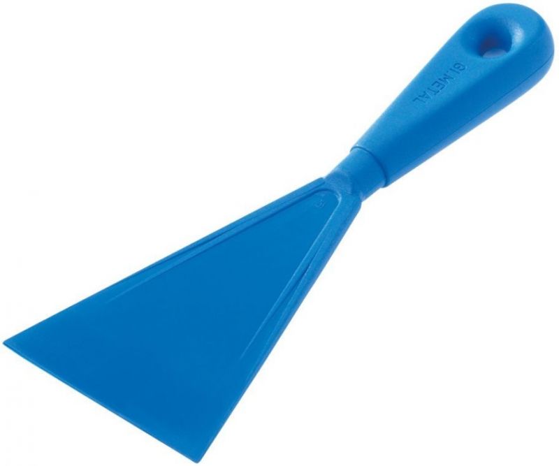 AC-STF12 Flexible spatula in shockproof light blue material, blade width 12  cm