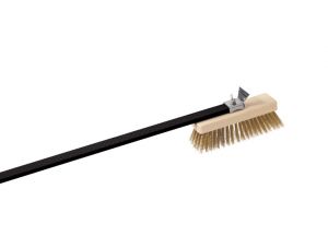 ACC-SP Adjustable brass bristle brush 20x6 cm, height 11 cm, total length 160 cm
