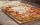 Tabla de cortar VBS6040 60x40cm en madera de haya para cortar la pizza en 8 rebanadas