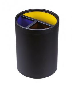 T770141 3-flow waste paper bin with ring