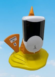 EG-IGI2 Cornet de crème glacée inversé avec distributeur de savon liquide électronique automatique inséré
