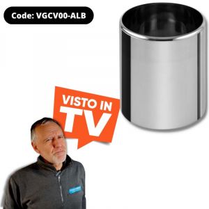 VGCV00-ALB Carapina en acier inoxydable professionnel AISI 304 20x23,5h cm CERTIFIÉ