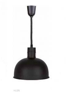HLEN Lámpara de infrarrojos color negro 290 mm diámetro Forcar