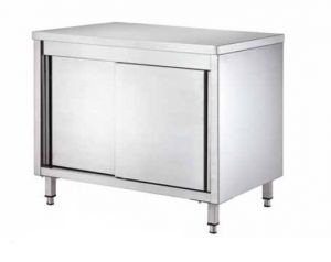 GDASR167 Table armoire avec portes coulissantes 1600x700x850