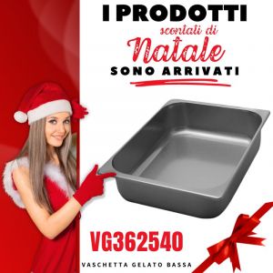 VG332512 Stainless steel ice cream tray 330x250x h120 mm