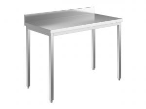 Table EUG2116-19 sur pieds ECO 190x60x85h cm - plateau avec dosseret