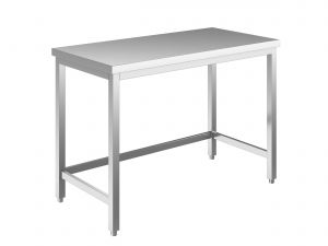 EUG2206-17 tavolo su gambe ECO cm 170x60x85h-piano liscio - telaio inferiore su 3 lati