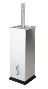 T101823 wall-mounted AISI 304 brushed s. steel Toilet brush holder