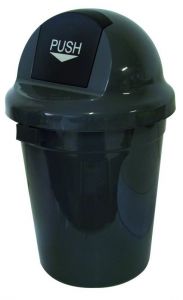 T102010 Push bin plastic grey 110 liters (Pack of 3 pieces)