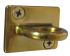 T103311 Golden s.steel wall mounted ring for ropes of post barrier