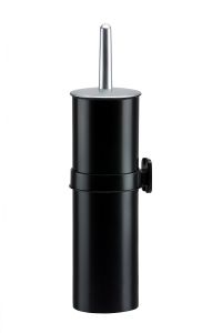 T104282 Wallmounted Toilet brush holder black coloured ABS soft-touch