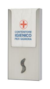 T105053 Sanitary towel bag dispenser in AISI 304 polished stainless steel
