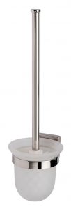 T105115 Wall mounted toilet brush holder glass polished AISI 304  stainless steel