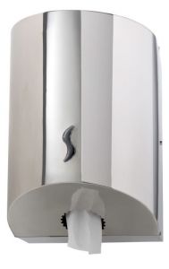 T110524 Polished AISI 304 Stainless steel Center-pull roll towel dispenser