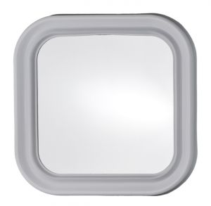 T150000 Square mirror with white frame 46x46cm