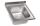 LV7002 Top sink 304 stainless steel dim.700X700 1 bowl 500x500