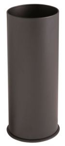 T775101 Porte-parapluie cylindrique en metal noir