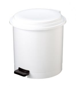 Cubo de basura de baño - MEZZO - Umbra - de metal / de plástico / con tapa  basculante