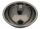 LX1000 Stainless steel spherical washbasin, central drain 205x235x115 mm - LUCIDO -