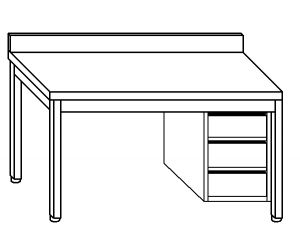 TL5121 table de travail en acier inox AISI 304