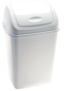 T909050 Polypropylene Swing paper bin White 50 liters (Pack of 6 pieces)