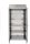 N-694.05.430 2-Door Storage Cabinet And 4 Shelves With Hooks In Stainless Steel Aisi 430 Cm. 120X40X215H
