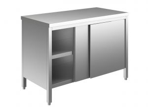 EU03300-15 Table armoire ECO cm 150x70x85h plateau lisse - portes coulissantes