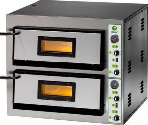FME44T Electric pizza oven 8.4 kW double room 61x61x14h - Three-phase
