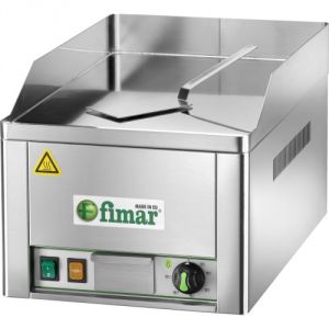 FRY1LC Electric Fry top single smooth chromed steel surface 3000W single phase