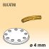 MPFTBU15 Brass bronze alloy nozzles BUCATINI for pasta machine