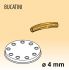 MPFTBU4 Brass bronze alloy nozzles BUCATINI for pasta machine