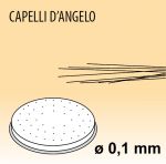 MPFTCAN15 Extrusor de aleación latón/bronce "CAPELLI D'ANGELO" para maquina para pasta fresca