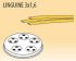 MPFTL3X16-15 Brass bronze alloy nozzles  LINGUINE 3x1,6 for pasta machine