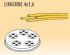 MPFTL4X16-25 Extrusor de aleación latón bronce  LINGUINE 4x1,6 para maquina para pasta fresca