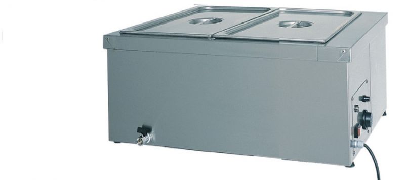 230V 1200W with 2x 1/2 GN Pans Lids Wet Heat Food Warmer eZone Bain Marie 8700 