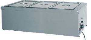 BMS1783 Stainless steel Lunch counter With dry heating element 2x1/1GN 78x60x32h