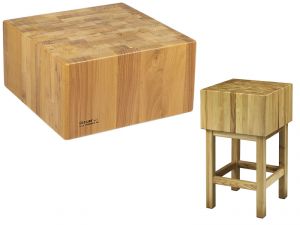CCL2566 25cm wooden block with 60x60x90h stool