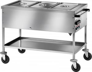 CT1760TD Bain-marie trolley Differentiated temperatures 3x1/1GN 117x67x85h