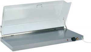 PCC4710 Stainless steel warming surface rectangular plexiglass cover 90x45x20h