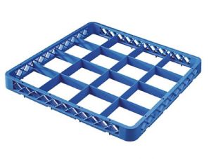 RIA16 Elévation 16 compartiments pour panier lave-vaisselle 50x50 h4,5 bleue