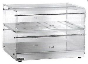 VBN4756 Neutral display-case 2 shelves 50x35x22h