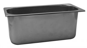VG422025 Ice cream tray in stainless steel 420x200x h250 mm