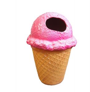 EG014 Mini cône jette des cartes - jette des cartes publicitaires 3D pour salon de crème glacée hauteur 66 cm