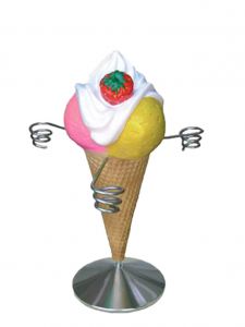 EG022A Mini Fragolato Portaconi - portaconi pubblicitario 3D per gelateria altezza 35 cm