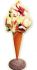 SG031 Ice Cream Cone Spatolato - cono de publicidad 3D para heladería, altura 216 cm