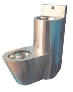 LX3650 Blocco Professionale combinato WC con lavabo - versione Sinistra - satinato