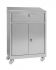 IN-699.04.430C Cabinet desk with 2 doors cabinet with drawer in AISI 430 - dim. 80x40x115 H